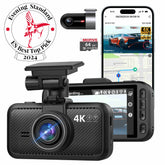 Miofive S1-Ultra Dashcam für vorne und hinten, 4K+4K Dual-Dashcam für Autos, mit einer kostenlosen 64 GB microSD-Karte